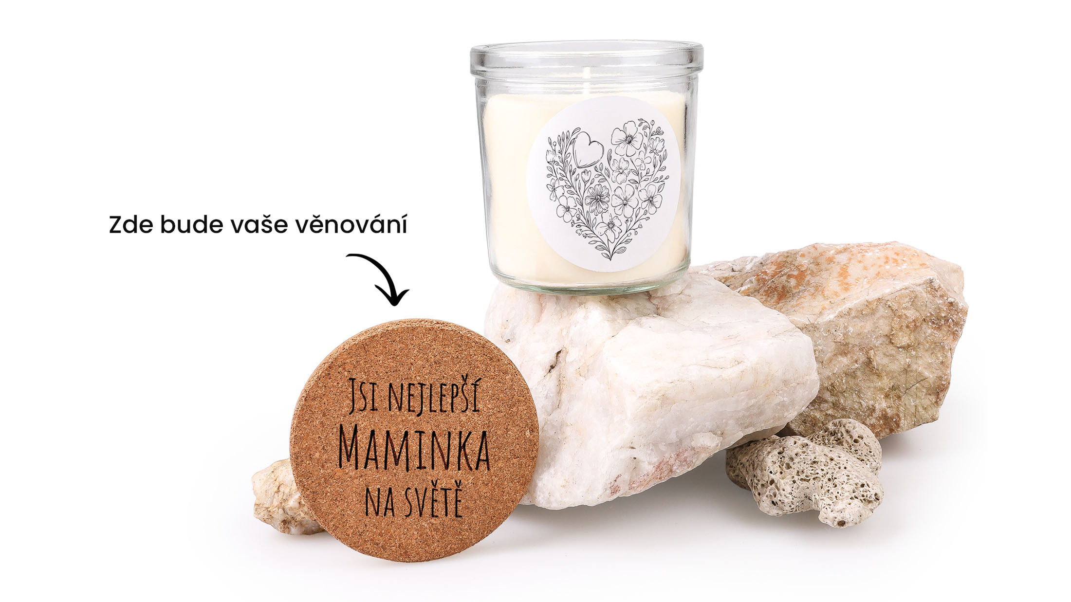 Vonná svíčka s věnováním